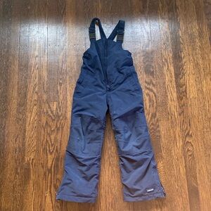Lands End 4T Kids Squall Waterproof Insulated Iron Knee Snow Bibs Navy